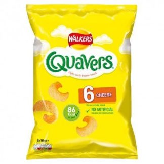 WALKERS QUAVERS CHEESE 6 PACK (BEST BEFORE 20 SEPTEMBER 2025)