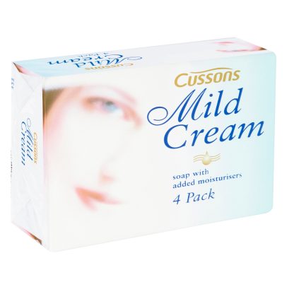 CUSSONS MILD CREAM SOAP WITH ADDED MOISTURISERS 4 PACK 4X85G
