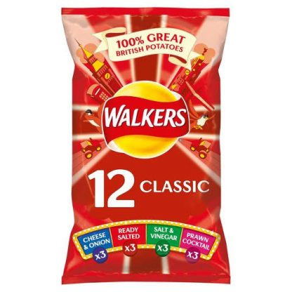WALKERS CRISPS VARIETY 12 PACK X 25G (BEST BEFORE 20 SEPTEMBER 2025)