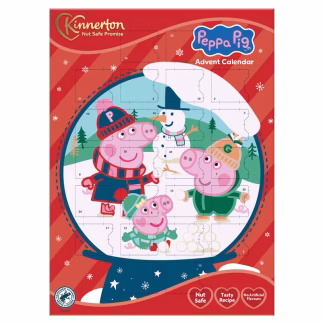 KINNERTON ADVENT CALENDAR PEPPA PIG 40G (BEST BEFORE 4 AUGUST 2026)