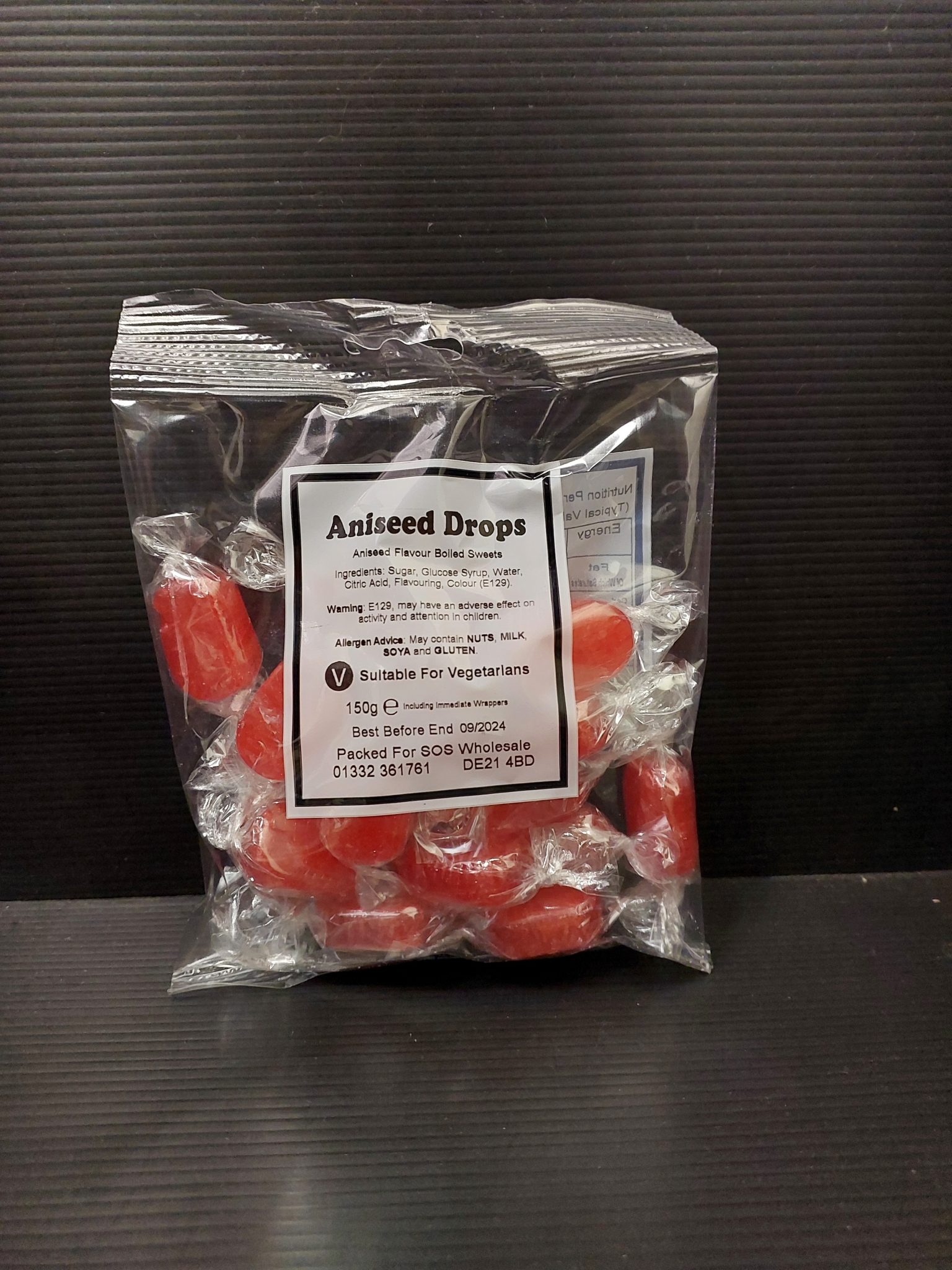 BUMPER BAG ANISEED DROPS 140G (BEST BEFORE END JULY 2025)