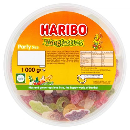HARIBO TANGFASTICS PARTY SIZE TUB 1000G