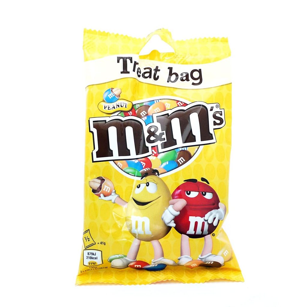 M&Ms PEANUT TREAT BAG 82G UK Emporium Johannesburg