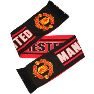 MANCHESTER UNITED TEXT SCARF