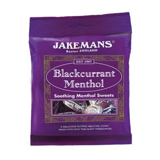 JAKEMANS BLACKCURRANT MENTHOL SOOTHING MENTHOL SWEETS 73G (BEST BEFORE END FEBRUARY 2027)