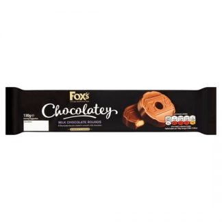 FOXS CHOCOLATEY SHORTCAKE ROUND 130G (BEST BEFORE 29 NOVEMBER 2025)