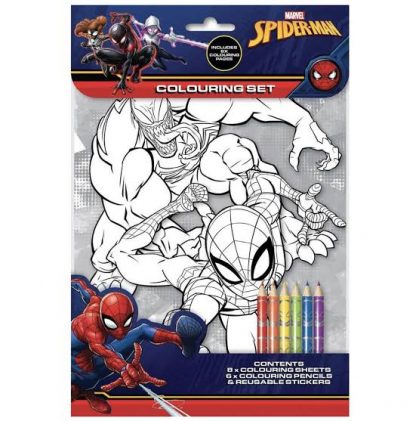 MARVEL ULTIMATE SPIDERMAN COLOURING SET