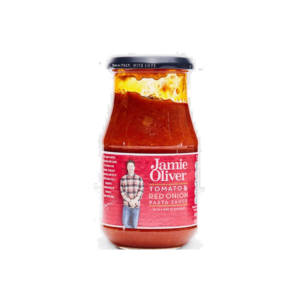 JAMIE OLIVER PASTA SAUCE TOMATO AND RED ONION WITH A HINT OF ROSEMARY
