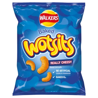 WALKERS BAKED WOTSITS REALLY CHEESY 60G (BEST BEFORE 01-11-2025)