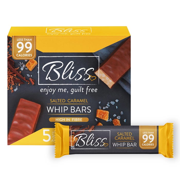 BLISS SALTED CARAMEL WHIP BARS 5 X 25G UK Emporium Johannesburg