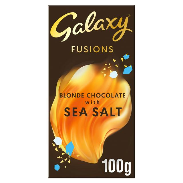 GALAXY FUSIONS BLONDE CHOCOLATE CARAMEL AND SEA SALT 100G UK Emporium