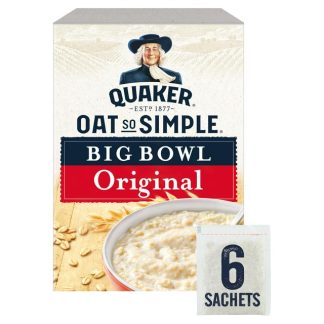 QUAKER OATS SO SIMPLE BIG BOWL ORIGINAL 6 X 38.5G (BEST BEFORE 21 MARCH 2026)