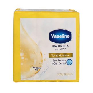 VASELINE SOAP BARS TOTAL MOISTURE 3 X 75G