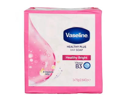 VASELINE SOAP BARS HEALTHY BRIGHT 3 X 75G