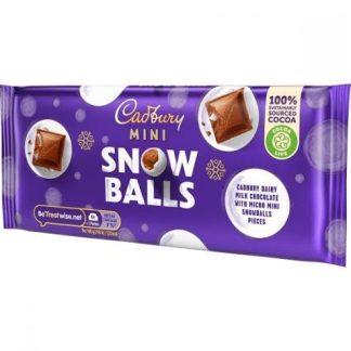 CADBURY MINI SNOWBALLS SLAB 110G (BEST BEFORE 31 MARCH 2026)