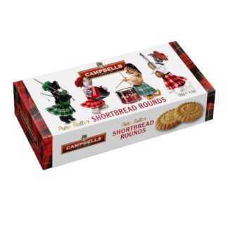 CAMPBELLS MAD DOGS SHORTBREAD ROUNDS CARTON 120G (BEST BEFORE 30 SEPTEMBER 2026)