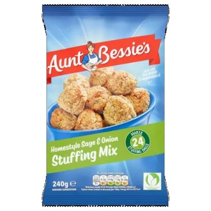 AUNT BESSIES STUFFING MIX HOMESTYLE SAGE AND ONION 240G (BEST BEFORE END APRIL 2025)