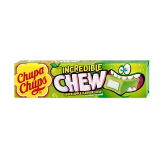 CHUPA CHUPS INCREDIBLE CHEW APPLE 45G (BEST BEFORE END AUGUST 2024)