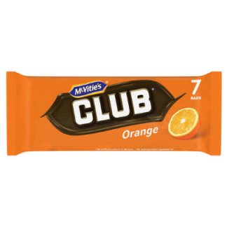 MCVITIES CLUB ORANGE 7 PACK X 22G (BEST BEFORE 28 FEBRUARY 2026)