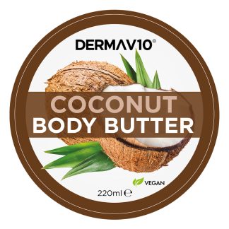 DERMA V10 BODY BUTTER COCONUT 220ML