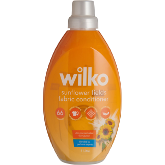 WILKO FABRIC CONDITIONER SUNFLOWER FIELDS 66 WASHES 1 LITRE