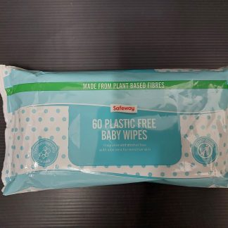 SAFEWAY SENSITIVE BABY WIPES 60S PLASTIC FREE