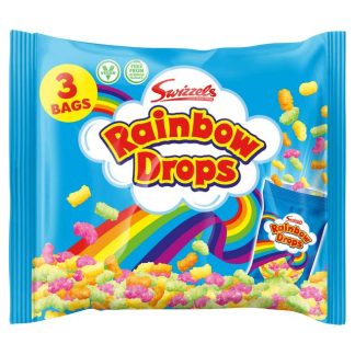SWIZZELS RAINBOW DROPS 3 PACK 96G (BEST BEFORE END AUGUST 2025)