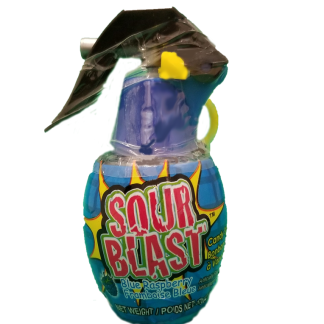 SOUR BLAST CANDY SPRAY GRENADES 57G (BEST BEFORE DATE: END NOV 2024)
