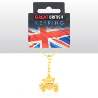 CORONATION CARRIAGE METAL DIE CAST KEYRING