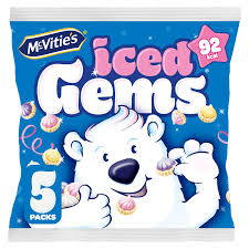 MCVITIES ICED GEMS 5 PACK 5 X 23G (BEST BEFORE 11 APRIL 2026)