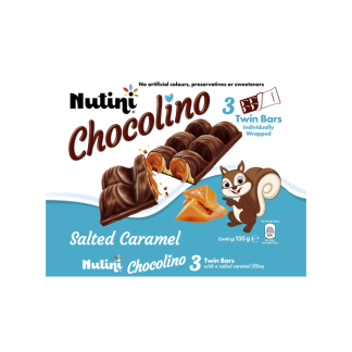 NUTINI CHOCOLINO SALTED CARAMEL 135G (BEST BEFORE 07.05.2025)