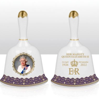 QUEEN ELIZABETH II COMMEMORATIVE CERAMIC BELL