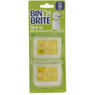 BIN BRITE STICK ON FRESHENER CITRONELLA & LEMONGRASS 2 PACK