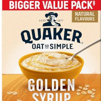 QUAKER OATS SO SIMPLE GOLDEN SYRUP 16 PACK (16 X 36G) 576G (BEST BEFORE 21 FEBRARY 2026)