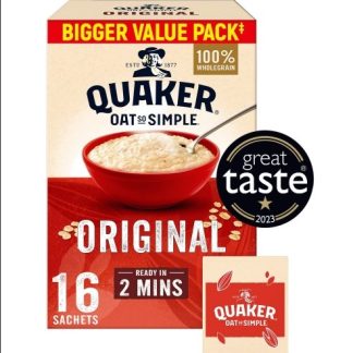 QUAKER OATS SO SIMPLE ORIGINAL 16 PACK (16 X 27G) 576G