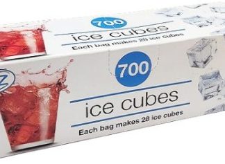 TIDYZ ICE CUBE BAGS (MAKES 700 ICE CUBES) 25S