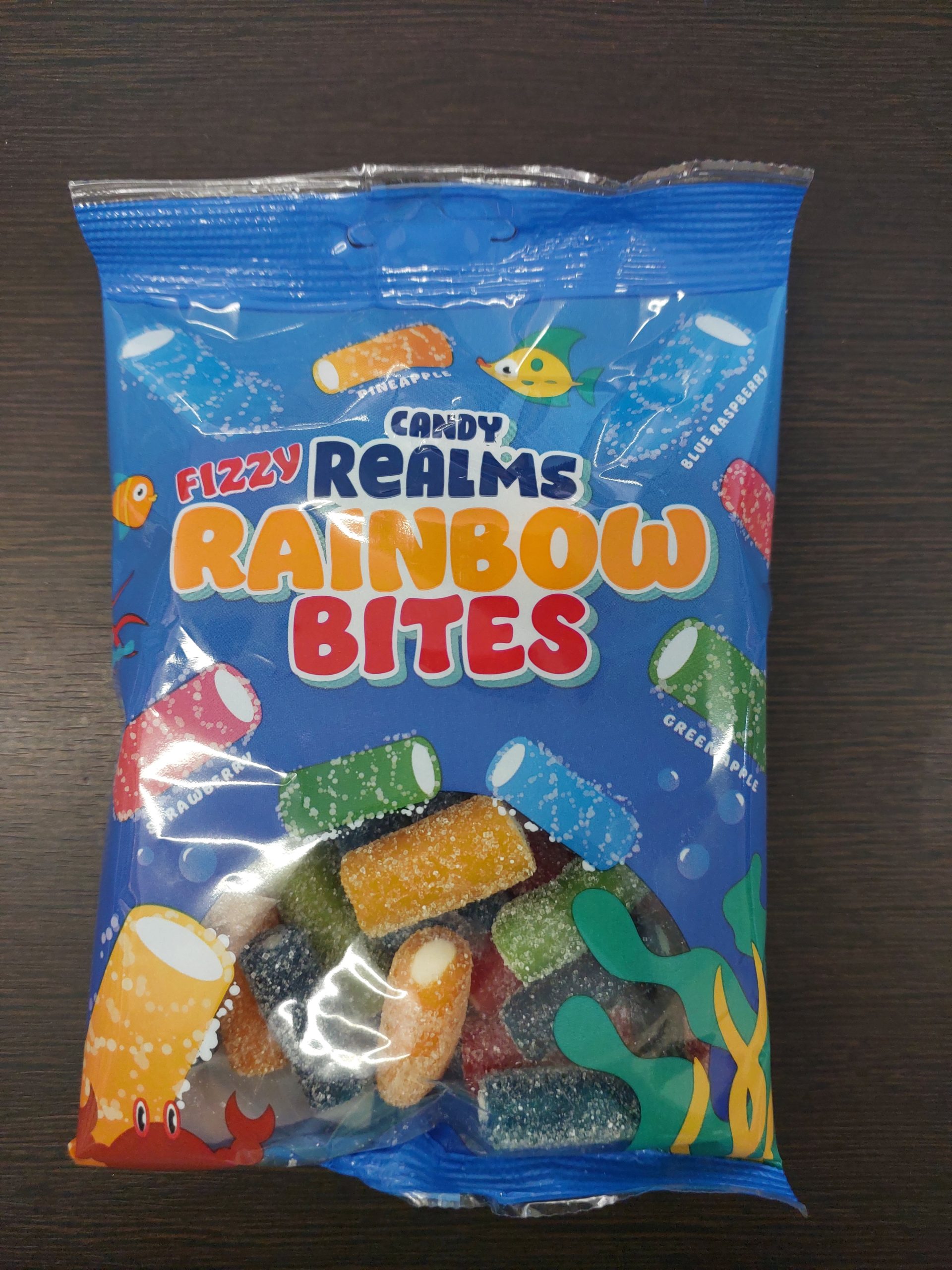 CANDY REALMS FIZZY RAINBOW BITES BAG 170G
