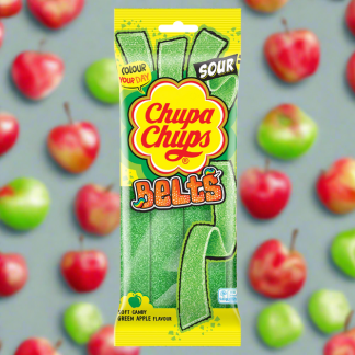 CHUPA CHUPS SOUR APPLE BELTS PACK 90G