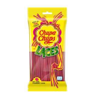 CHUPA CHUPS STRAWBERRY LACES PACK 90G (BEST BEFORE END SEPTEMBER 2026)