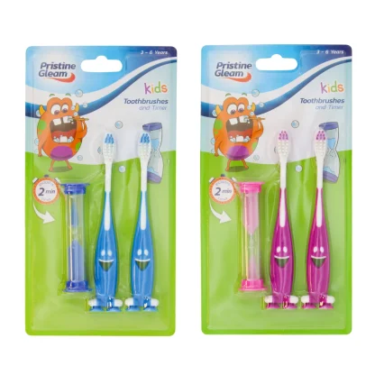 PRISTINE GLEAM KIDS TOOTHBRUSH & TIMER SET