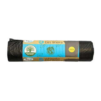TIDYZ WHEELY BIN LINERS 300 LITRE 5S
