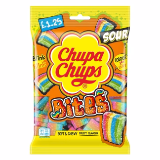 CHUPA CHUPS SOUR BITES BAG 120G (BEST BEFORE END OCTOBER 2026)
