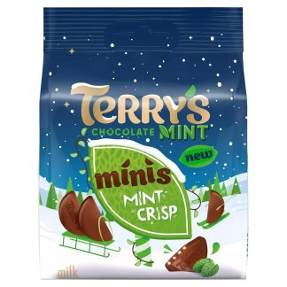 TERRYS CHOCOLATE MINT CRISP MINIS 80G (BEST BEFORE 28 OCTOBER 2026)