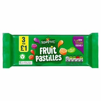 ROWNTREES FRUIT PASTILLES ROLL 41G (VEGAN FRIENDLY) 3 PACK (BEST BEFORE END JULY 2025)