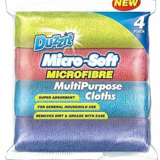 DUZZIT MULTI-PURPOSE MICROFIBRE CLOTH 4 PACK