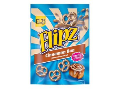 FLIPZ PRETZELS CINNAMON BUN 80G (BEST BEFORE 21 FEBRUARY 2026)