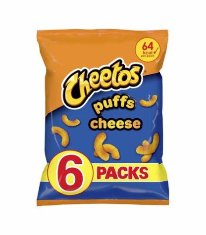 WALKERS CHEETOS CHEESE PUFFS 6 PACK X 13G (BEST BEFORE 05.07.2025)