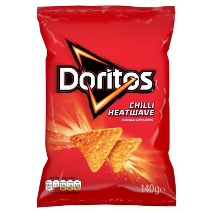 WALKERS DORITOS CHILLI HEATWAVE 140G (BEST BEFORE 16.08.2025)
