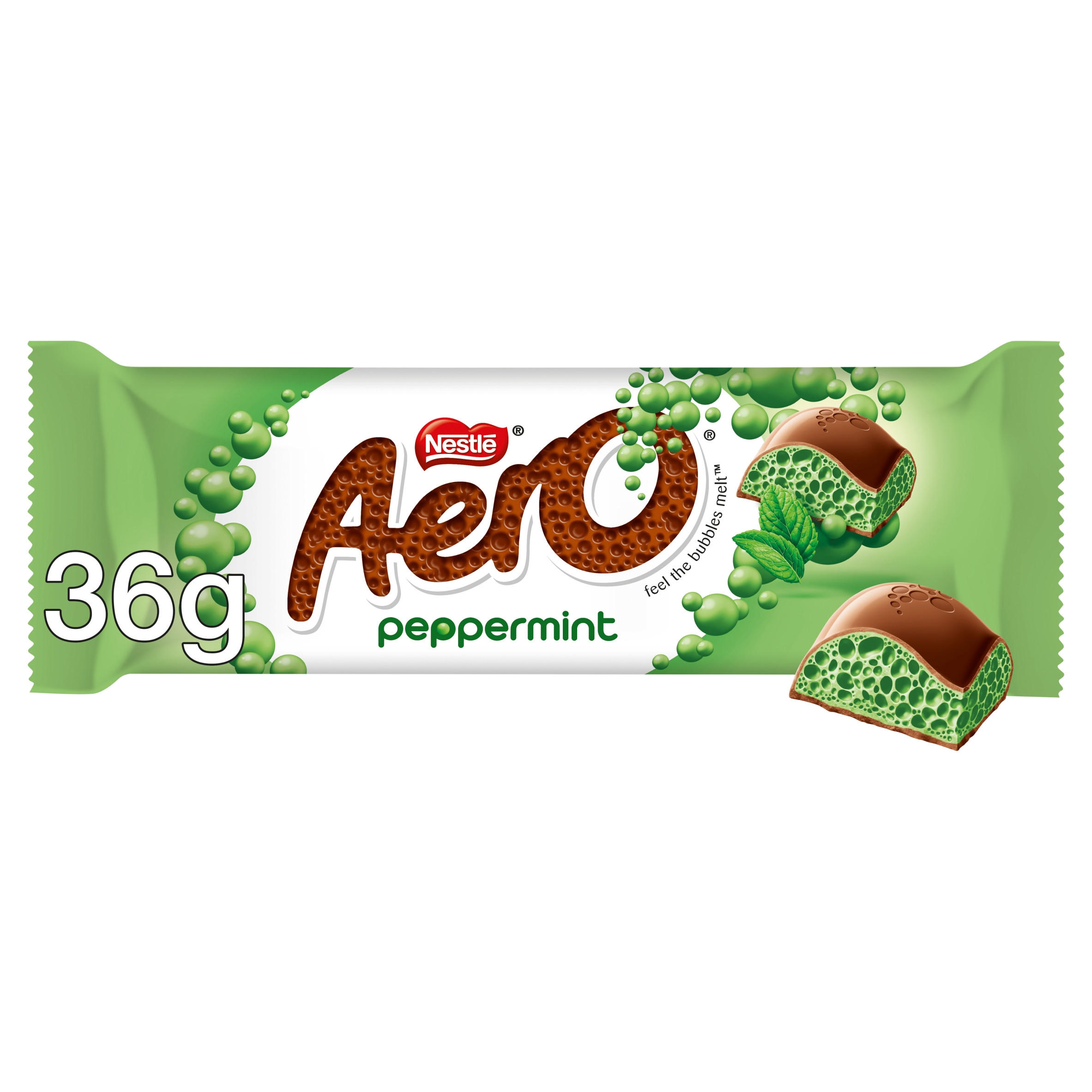 NESTLE AERO BUBBLY PEPPERMINT BAR 36G