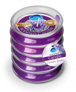 PAN AROMA RIBBED GLASS CANDLE LAVENDER CANDLE 120G